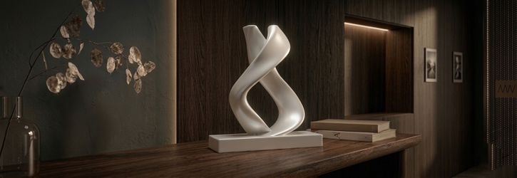 Two Souls Sculptural Art Statue — 245mm Modern Decor