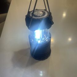 Small Black Electric Telescope Lantern
