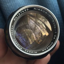 Nikkor-P Auto 105mm F2.5 Portrait Lens Parts Or Repair