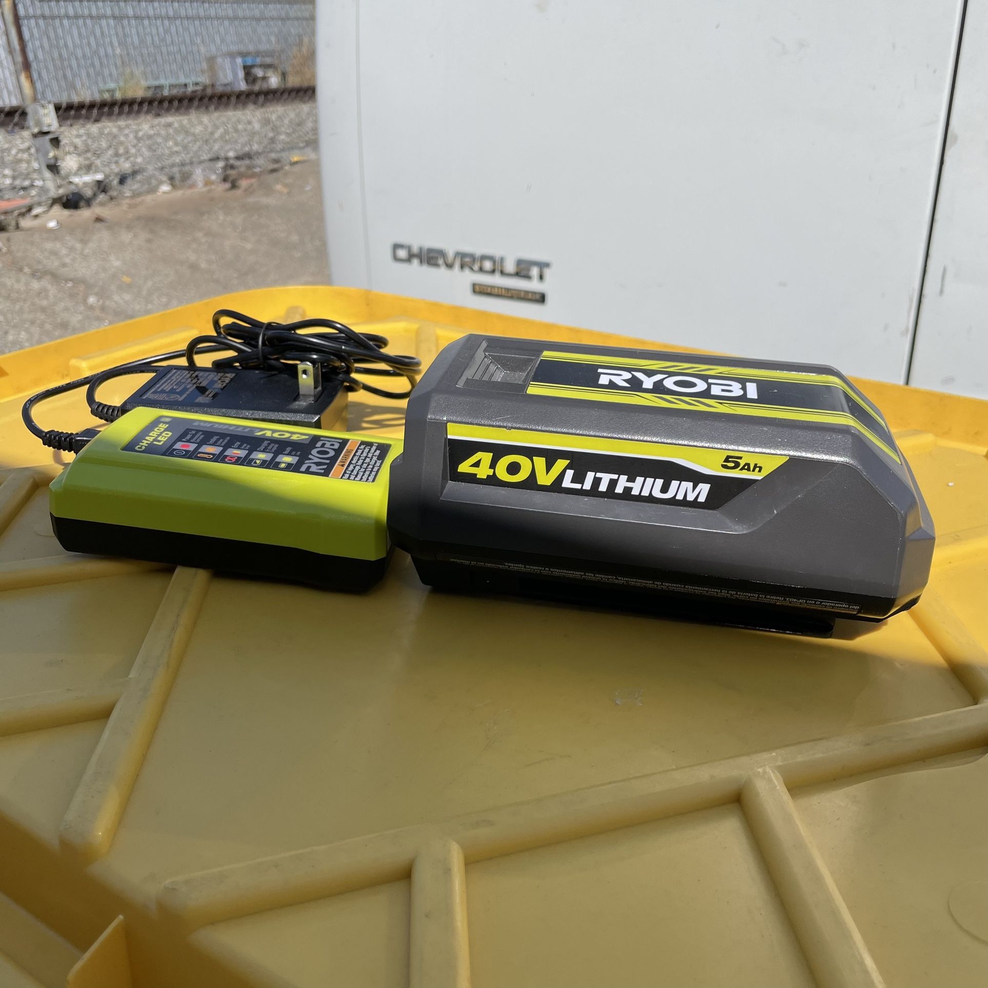 Ryobi 40 Volt Battery and Charger for Sale in City Of Industry, CA