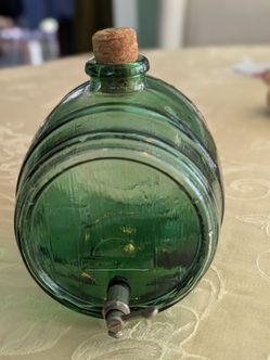 Italian Glass Barrel Dispenser