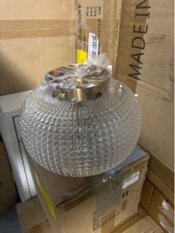 Mid Century Modern Semi Flush Mount Ceiling Light Fixture