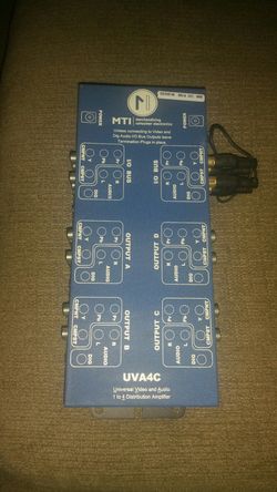 MTI UVA4C Universal Video and Audio 1-4 distribution amplifier.