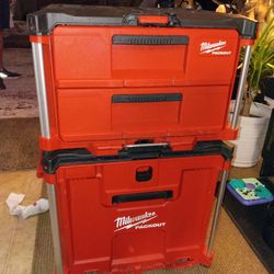 $400 OBO Milwaukee Rolling-PackOut, 2 box Set