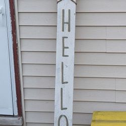 wood porch sign PICKUP TINLEY PARK 