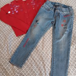 Girls Outfit Jeans And Sweater