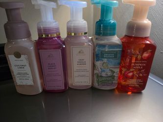 Bath & Body foam soaps. New. Each