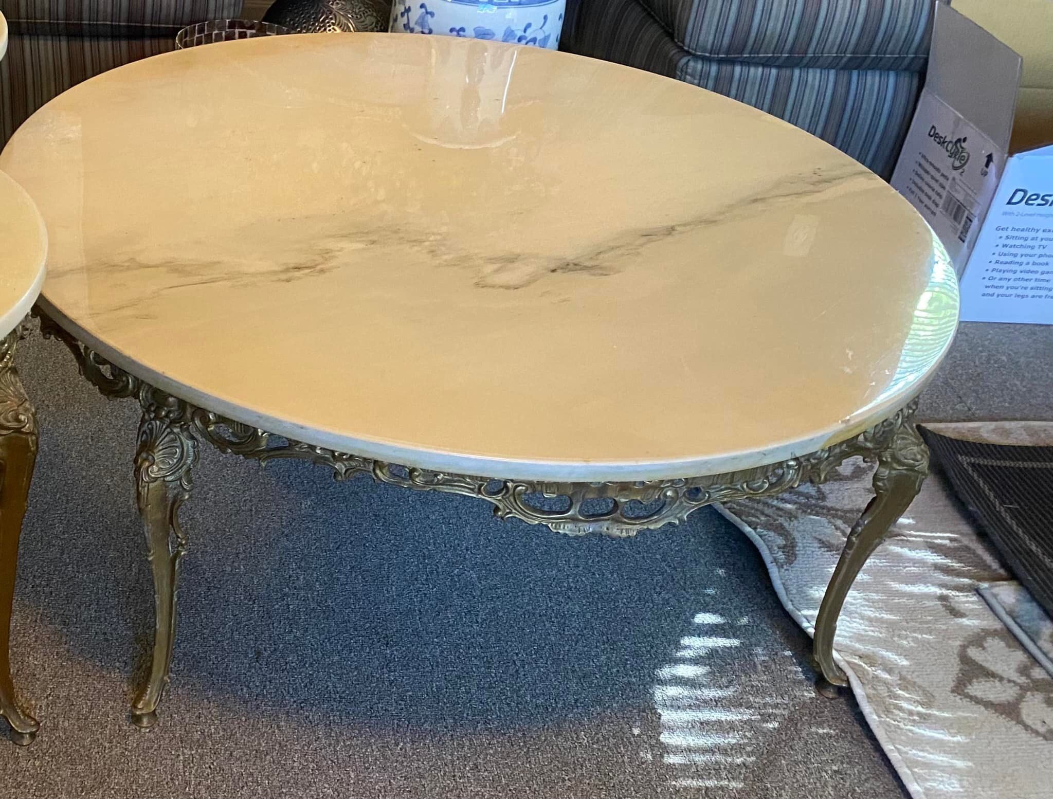 Marble coffee table