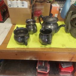 Antique Sterling Silver Tea Pot Set 