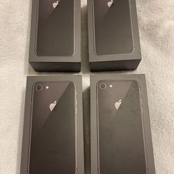 FOUR (4) IPHONE 8 64GB (NOT PLUS) Factory Unlocked All 4 in Excellent condition. Clean imei, paid in full, and ready for activation with any domest