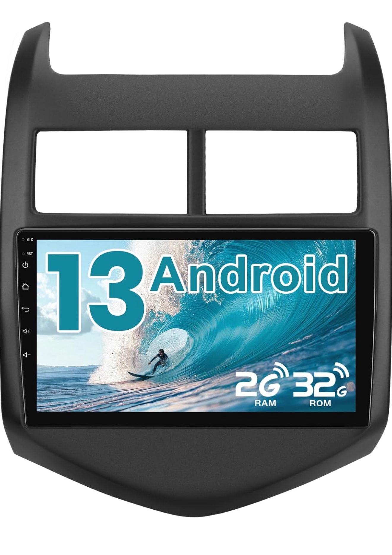 Android 13 Car Stereo for Chevy Aveo Sonic 2011-2015, 9 inch Touch Screen Car Radio with Wireless CarPlay Android Auto Audio Support BT WiFi GPS Hi-Fi