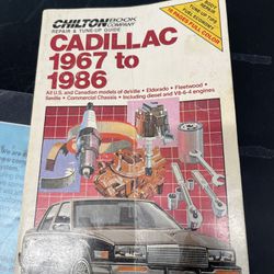  Chilton - Cadillac 1967 to 1986 - Repair & Tune-Up Guide - DeVille, Eldorado Etc