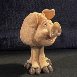 Douglas Penelope The Pig Bobble Head Figurine Signed 4.5"