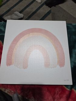 Pastel rainbow art wall decor
