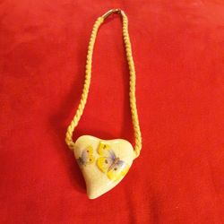 Porcelain Heart Choker Necklace