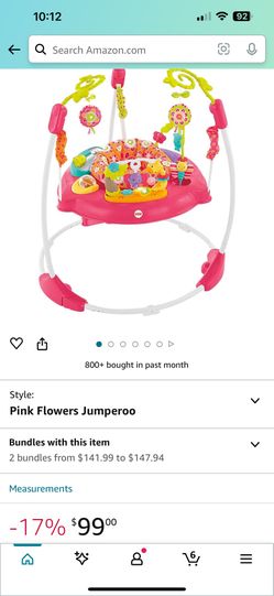 Pink Flower Jumperoo