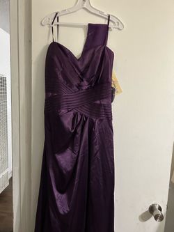 New Purple Strapless Formal Dress