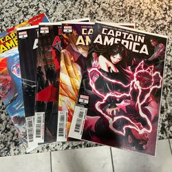 Captain America Marvel Comics #1-5 And Extra Minecraft And Spider-Man Marvel