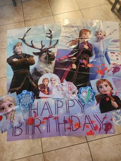 Frozen Happy Birthday Decor 