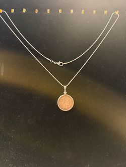 1902 Barber Quarter Coin Pendant Necklace