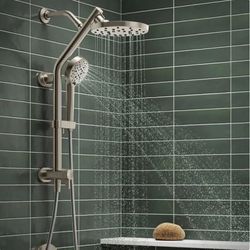 New In-Box KOHLER HYDRORAIL 3-in-1 Multifunction Showerhead & Column Kit - Brushed Nickel