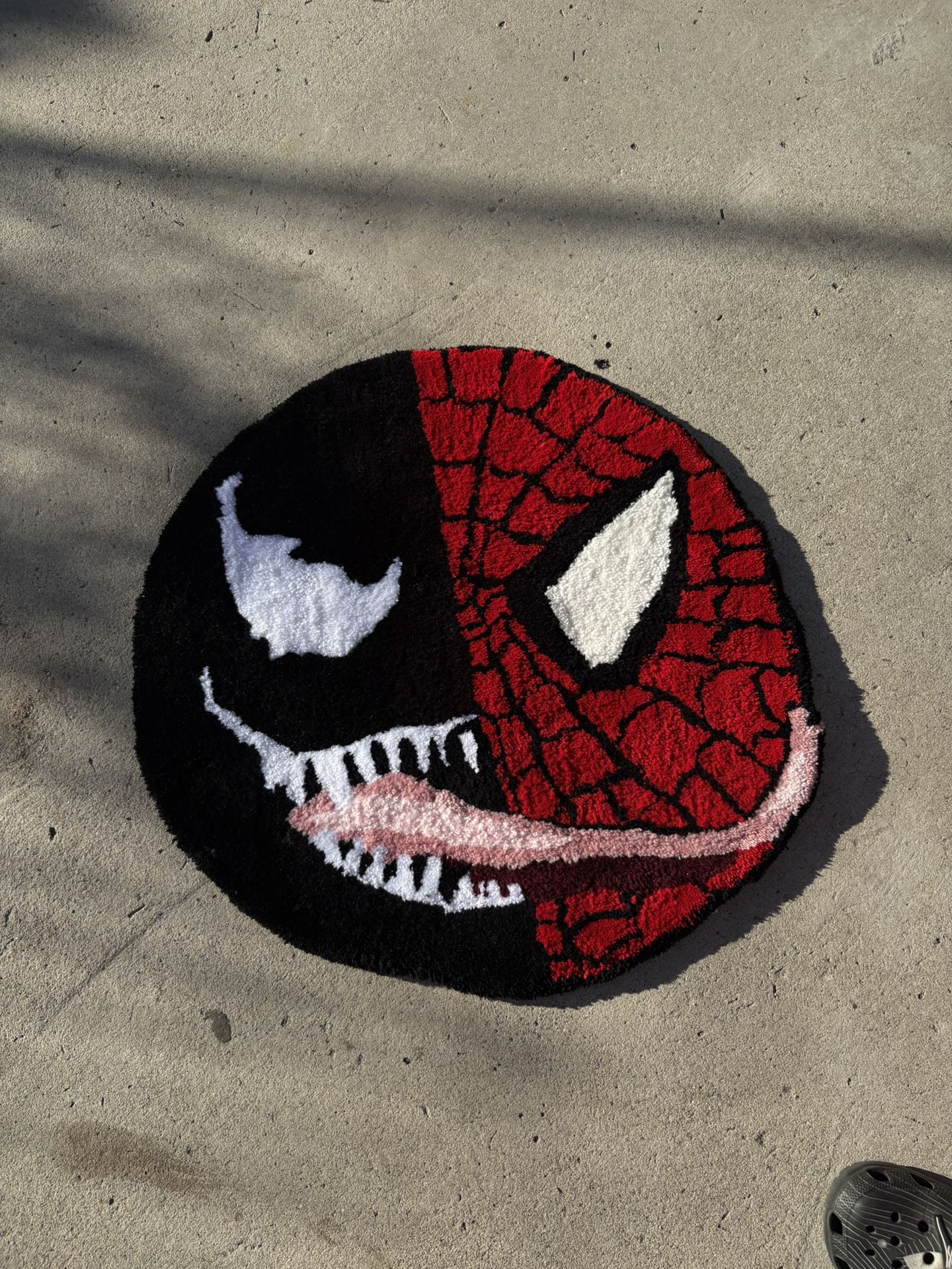Spider-Man And Venom Tufted Custom Rug