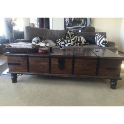 Storage Table Heavy Duty Trunk Coffee Table 