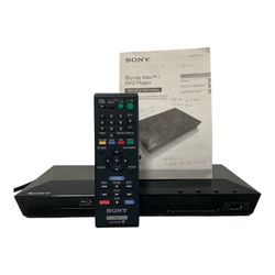 Sony BDP-S1100 Blu-Ray DVD Player w/ Remote & Manual