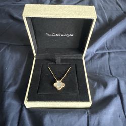 Brand New Gold White Necklace