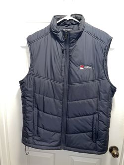 Men’s XL Sleeveless Puffer Jacket (Red Hat Logo)