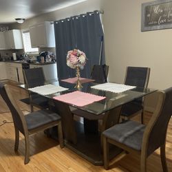 Glass Table & Chairs 