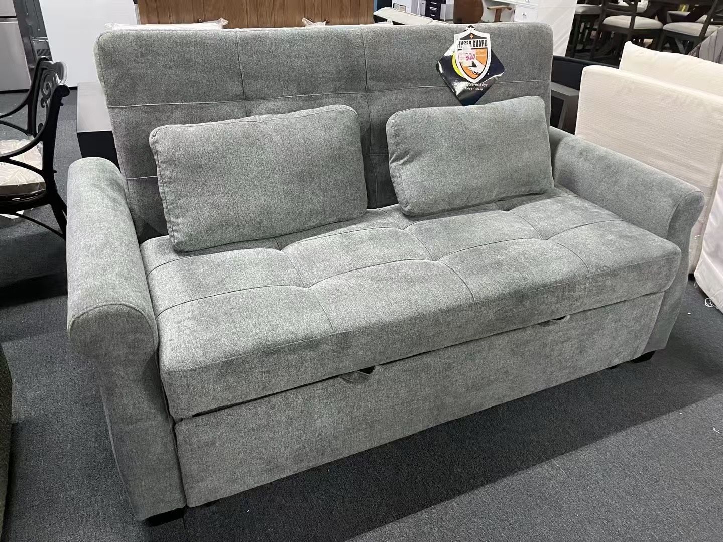Dark green sofa bed,$320