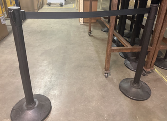 12 Commercial Stanchions / Crowd Control Posts - Excellent Condition