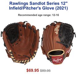 Rawlings Sandlot Series 12" Infield/Pitcher's Glove