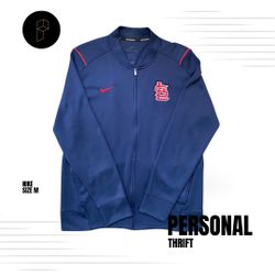 Nike St. Louis Cardinals Men’s Zip Up Size Medium Navy Blue