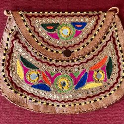 Pure Leather Small Shoulder Bag Has Hand Work On $6