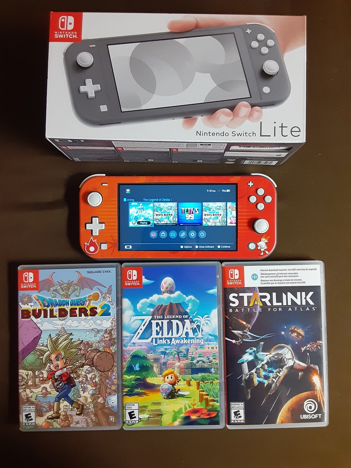 Nintendo Switch Lite with 3 games