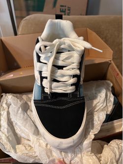 Size 10 Vans Knu Skool Wave Washed Blue Shoes