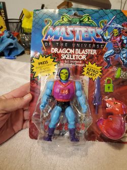 MASTERS OF THE UNIVERSE  DRGON BLASTER SKELETOR