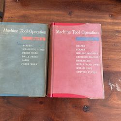 1960 Textbook Machine Tool Operation Part I And II