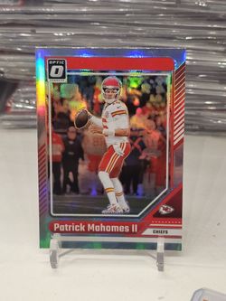 Patrick mahomes Optic holo silver prizm chiefs 