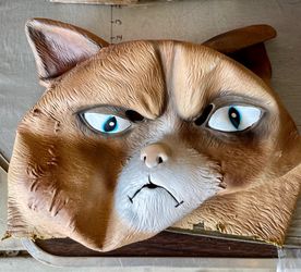 Grumpy Cat Latex Halloween Mask some age wear