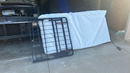 Twin bed mattress and frame