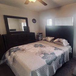 King Side Bed with Dresser