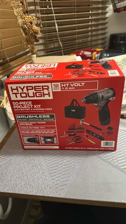 Hyper Tough 50-Piece Brushless Drill Project Kit
