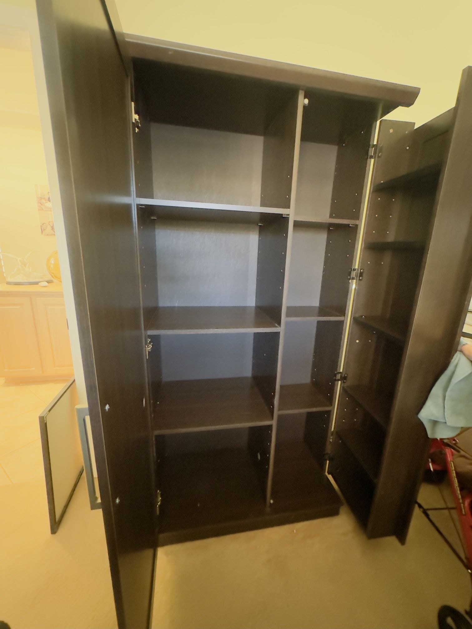 brown coffee dresser barely used