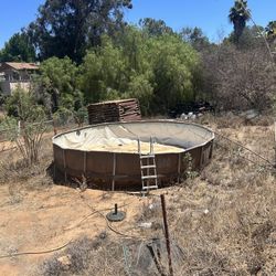 Above Ground Pool With After Market Pump And Accessories 