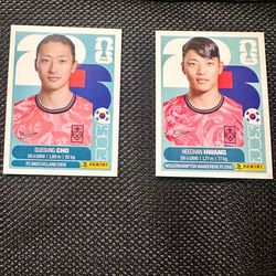 FIFA World Cup 2026 Panini Stickers HEECHAN HWANG GUESUNG CHO Korea