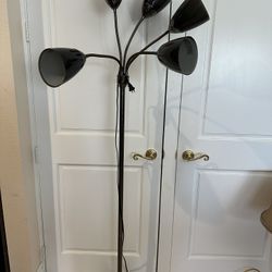Pole Floor Lamp With  Adjustable Arms 