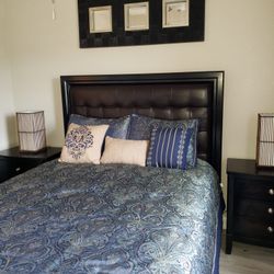 Queen Bed With Side Tables